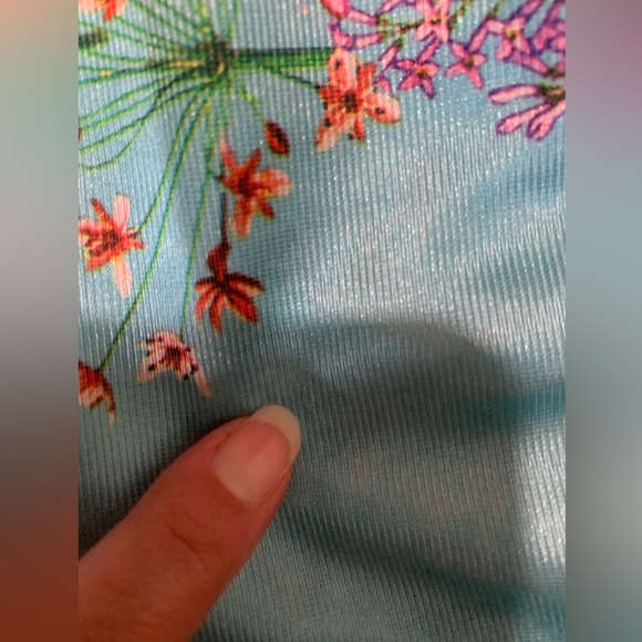 Vintage 70’s Leslie Fay Knits set w/mandarin collar and wide leg pants  volup - Picture 8 of 8